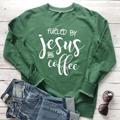 Fueled By Jesus and Coffee Sweatshirt - The Piety Shop