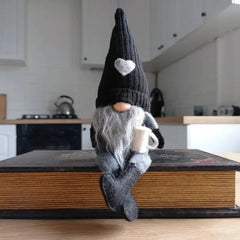 Knitted Faceless Doll Hanging Legs Hand-ground Coffee - The Piety Shop