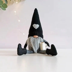 Knitted Faceless Doll Hanging Legs Hand-ground Coffee - The Piety Shop