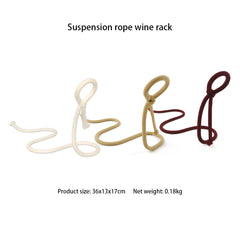 Suspended Rope Wine Bottle Holder - The Piety Shop