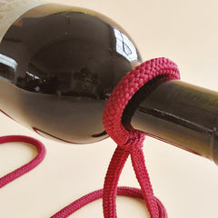 Suspended Rope Wine Bottle Holder - The Piety Shop