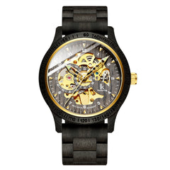 Classic Wooden Men's Mechanical Watch - The Piety Shop