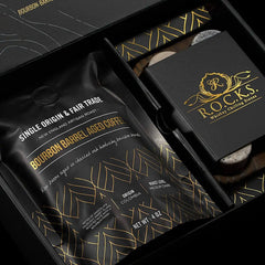 The Gourmet Gift Set - Whiskey Stones & Bourbon Barrel Aged Coffee - The Piety Shop