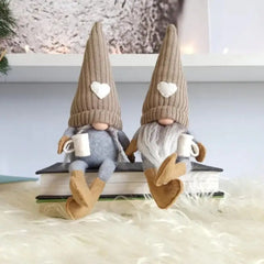 Knitted Faceless Doll Hanging Legs Hand-ground Coffee - The Piety Shop