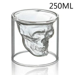 Double Layered Glass Skull Coffee Mug - The Piety Shop