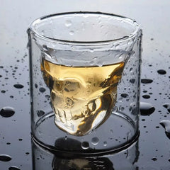 Double Layered Glass Skull Coffee Mug - The Piety Shop