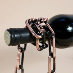 Magic Iron Chain Wine Bottle Holder - The Piety Shop