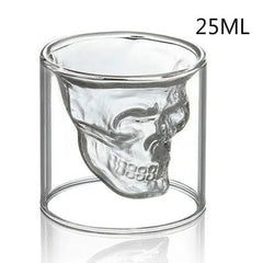 Double Layered Glass Skull Coffee Mug - The Piety Shop