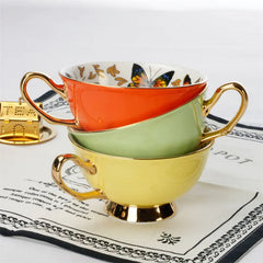 European Bone China Coffee Cup Set - The Piety Shop