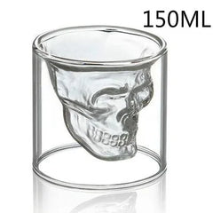 Double Layered Glass Skull Coffee Mug - The Piety Shop