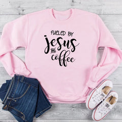 Fueled By Jesus and Coffee Sweatshirt - The Piety Shop