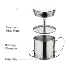 Vietnamese Phin Coffee Drip Cup Filter - The Piety Shop