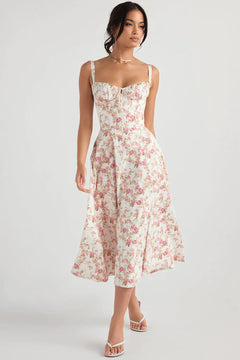 Floral Laced Sundress - The Piety Shop