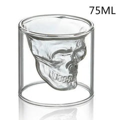 Double Layered Glass Skull Coffee Mug - The Piety Shop