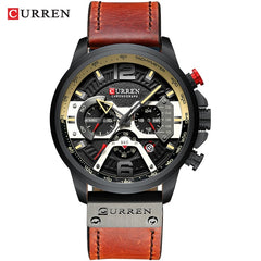 Military Leather Chronograph Wristwatch - The Piety Shop