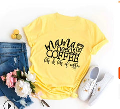 Mama Needs Coffee Funny T Shirts - The Piety Shop