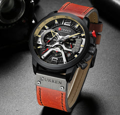 Military Leather Chronograph Wristwatch - The Piety Shop