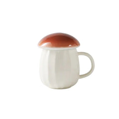 Cute Mushroom Cup With Lid Ceramics Coffee Mug - The Piety Shop