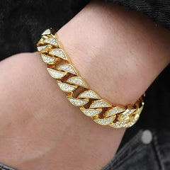 Miami Gold Curb Cuban Bracelet - The Piety Shop