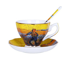 The Sower Irises Saint-Remy Coffee Tea Cups - The Piety Shop