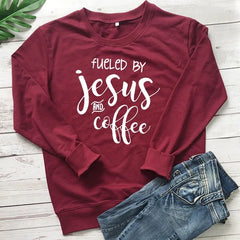 Fueled By Jesus and Coffee Sweatshirt - The Piety Shop