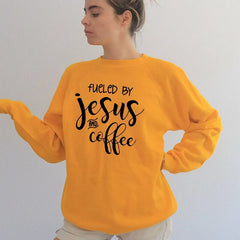 Fueled By Jesus and Coffee Sweatshirt - The Piety Shop