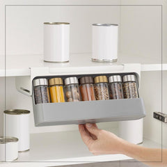 Kitchen Self-Adhesive Wall-Mounted Spice Organizer - The Piety Shop