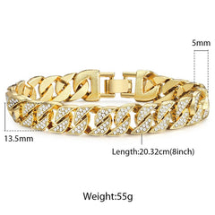 Miami Gold Curb Cuban Bracelet - The Piety Shop