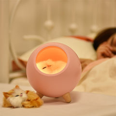 LED Cat Light USB Touch Night Llight Bionic Cat Stepless Dimming Atmosphere Night Light Room Decoration Lamp Holiday Gift - The Piety Shop