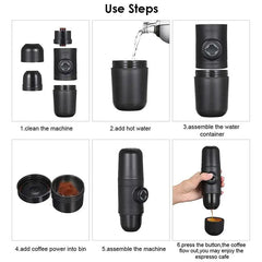 Multifunction Mini Coffee Maker for Camping Outdoor Travel - The Piety Shop