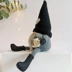 Knitted Faceless Doll Hanging Legs Hand-ground Coffee - The Piety Shop