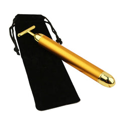 Energy 24K Gold T Beauty Bar Facial Roller Massager - The Piety Shop