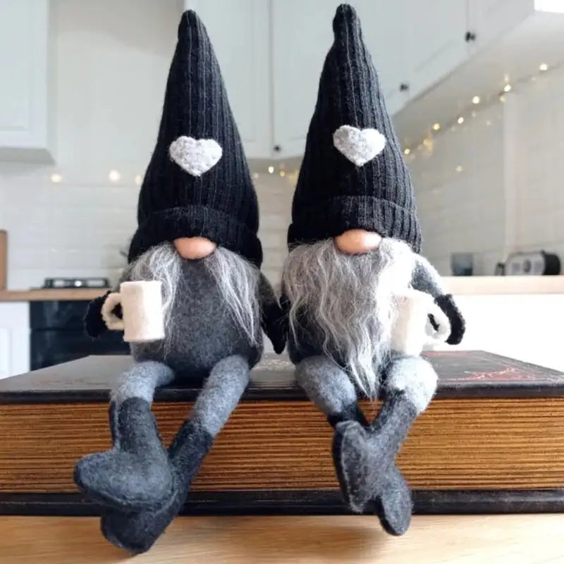 Knitted Faceless Doll Hanging Legs Hand-ground Coffee - The Piety Shop