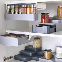 Kitchen Self-Adhesive Wall-Mounted Spice Organizer - The Piety Shop