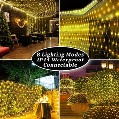 Net Mesh Solar Fairy Lights - The Piety Shop