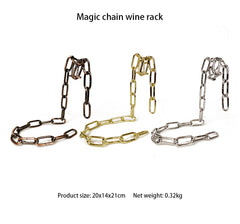 Magic Iron Chain Wine Bottle Holder - The Piety Shop