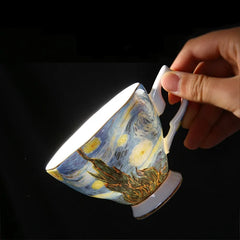 The Sower Irises Saint-Remy Coffee Tea Cups - The Piety Shop