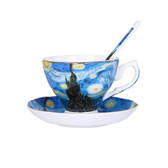 The Sower Irises Saint-Remy Coffee Tea Cups - The Piety Shop