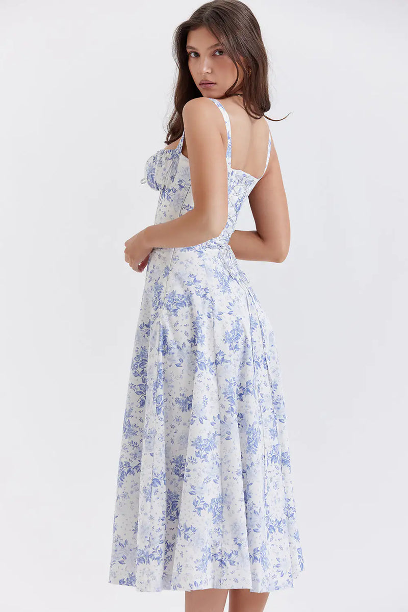 Floral Laced Sundress - The Piety Shop