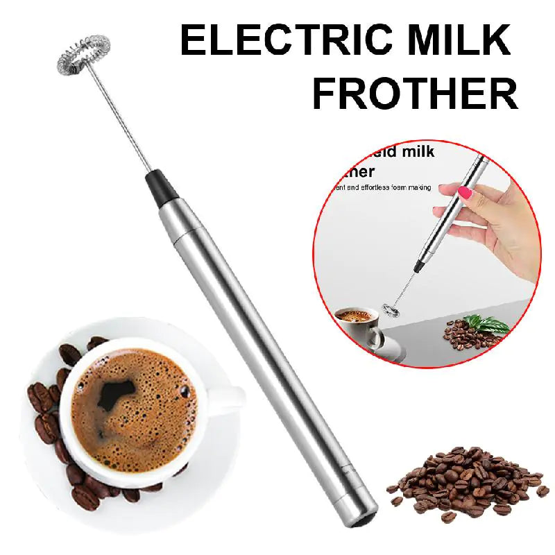 Electric Milk Frother Handheld Mini Foamer Coffee Maker Kitchen Blender Coffee Cappuccino Creamer Whisk Foam Mix Whisk Tools - The Piety Shop