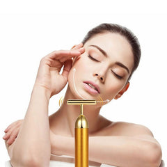 Energy 24K Gold T Beauty Bar Facial Roller Massager - The Piety Shop