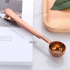 2-In-1  Stainless Steel Coffee Spoon Sealing Clip - The Piety Shop