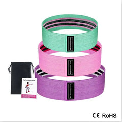 3 Piece Fitness Rubber Bands Resistance Bands - The Piety Shop