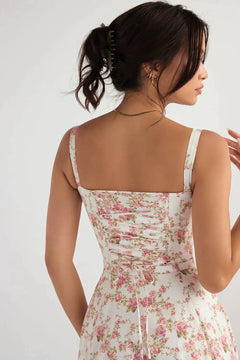 Floral Laced Sundress - The Piety Shop