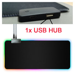 RGB Mouse Pad with Cable - The Piety Shop