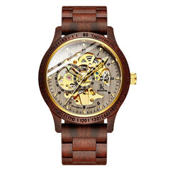 Classic Wooden Men's Mechanical Watch - The Piety Shop