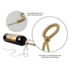 Suspended Rope Wine Bottle Holder - The Piety Shop